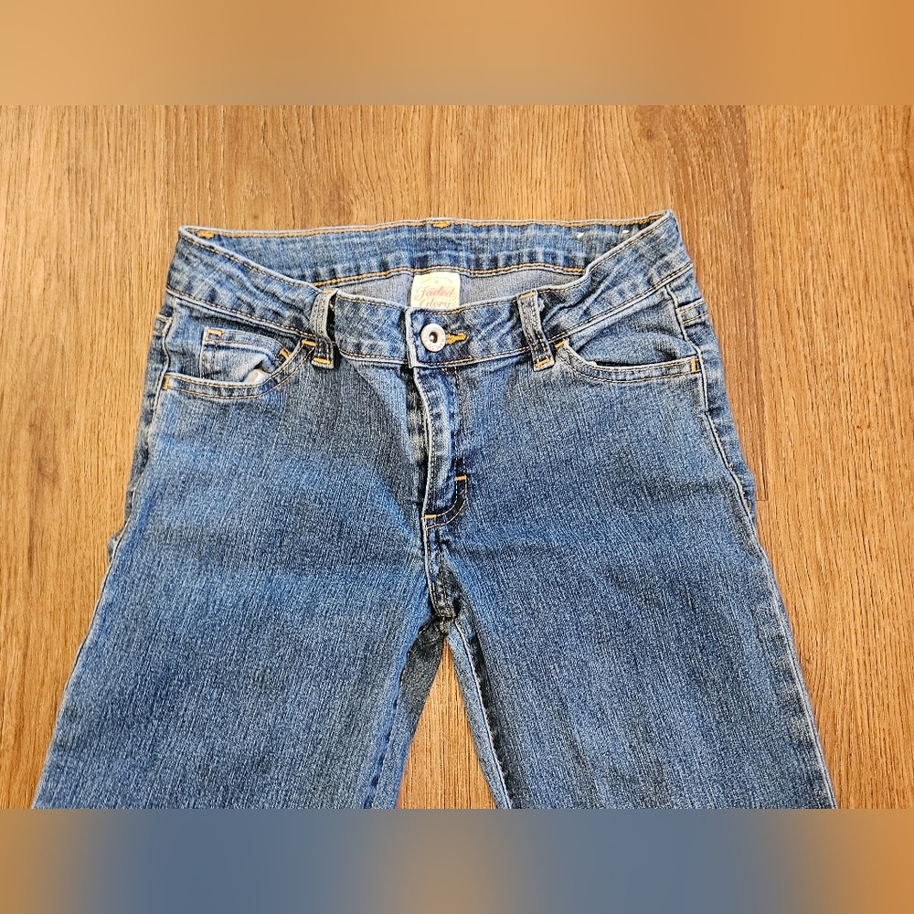 Girl's Size 10 Faded Glory Blue Jeans Medium Blue Color - Picture 4 of 11